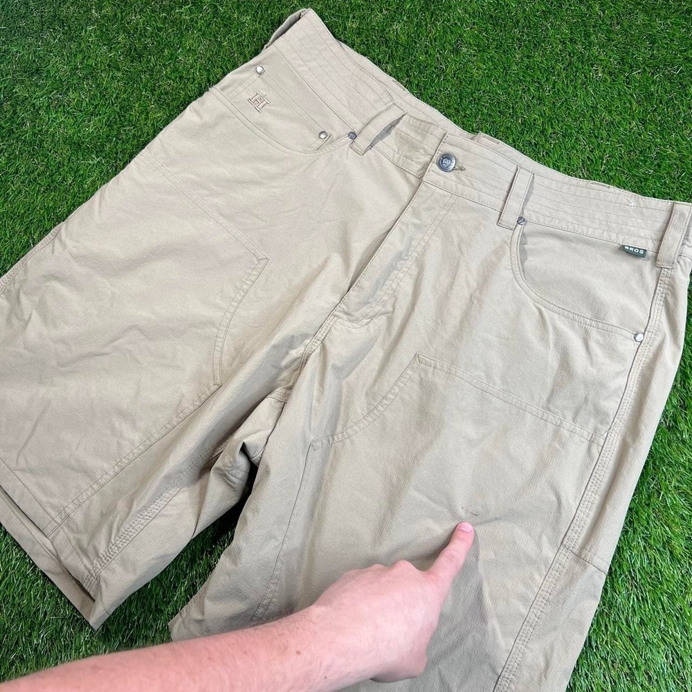 Howler Bros Double Knee Shorts Men's 36 Tan Khaki Utility Outdoor Workwear Style - Picture 4 of 8